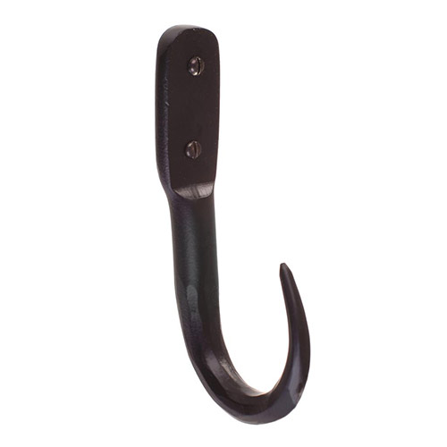 17cm Barn Wall Hook in Matt Black