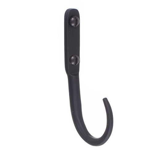 9cm Barn Wall Hook in Matt Black