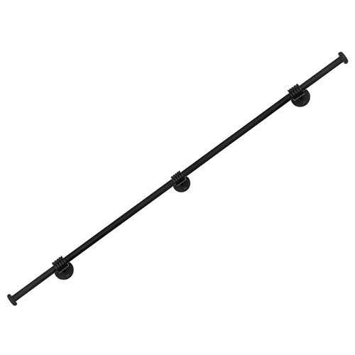 2m Button Handrail in Matt Black