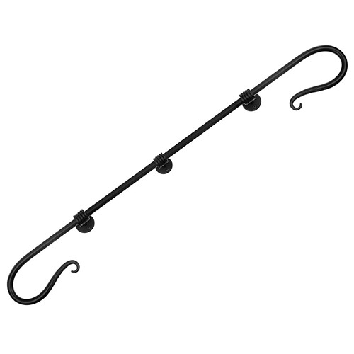 3m Shepherd's Crook Handrail in Matt Black