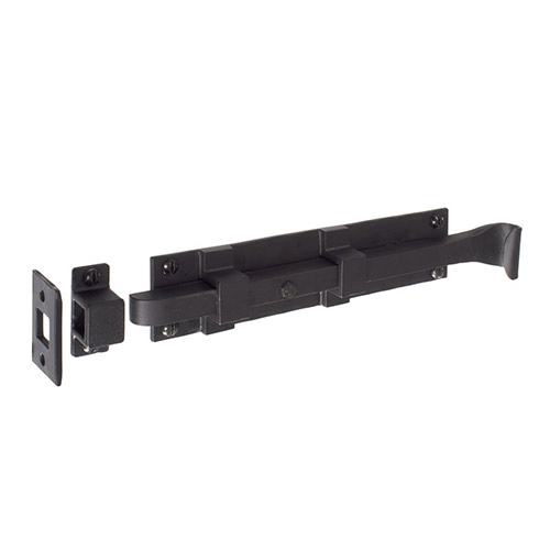 Groton Door Bolt in Matt Black