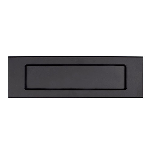 Small Letter Plate in Matt Black