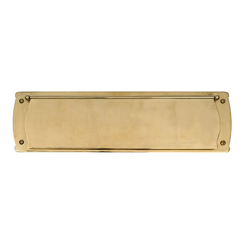 Large Internal Letter Plate in Polished Brass