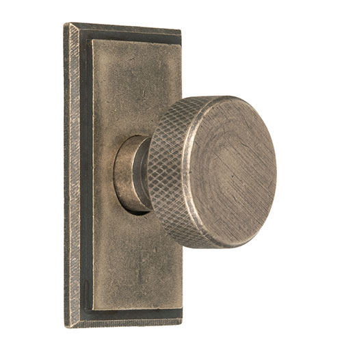 Small Hartford Cabinet Knob in Antiqued Brass