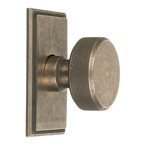 Large Hartford Cabinet Knob in Antiqued Brass