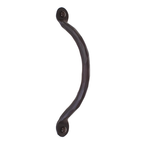 Hammered Door Pull in Matt Black