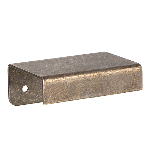 Ridley Edge Pull in Antiqued Brass