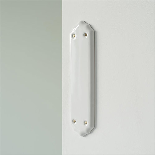 Porcelain Finger Plate in White