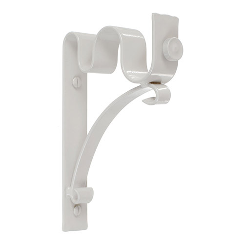 25/12mm Double Pole Standard Bracket in Clay