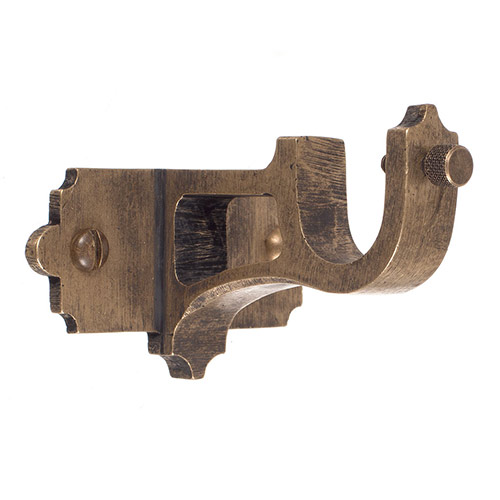 19mm Brass Centre Bracket in Antiqued Brass