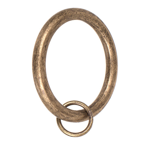25mm Brass Curtain Ring in Antiqued Brass