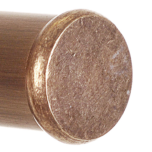 25mm Brass Button Finial in Antiqued Brass