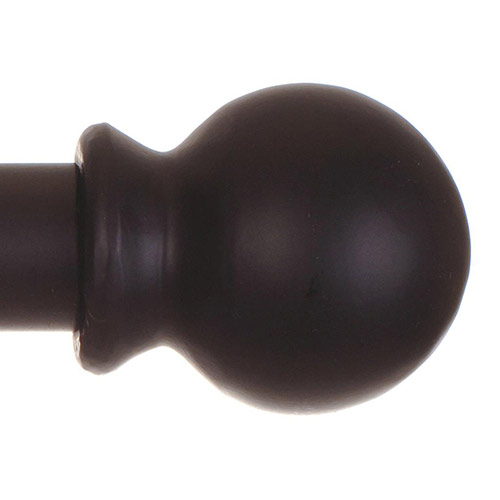 25mm Cannonball Finial in Matt Black