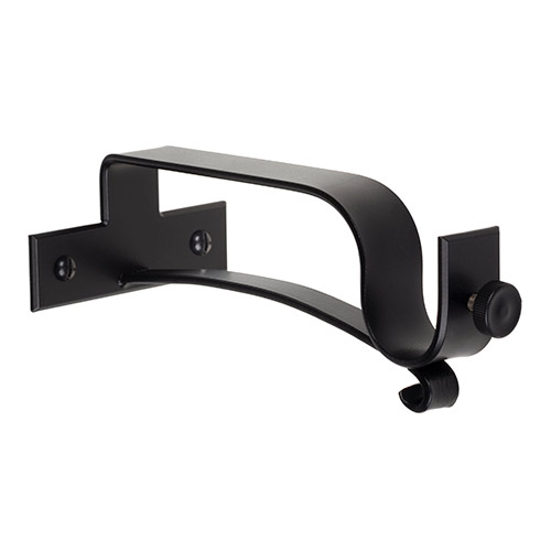 25mm Chapel Extended Centre Bracket in Matt Black