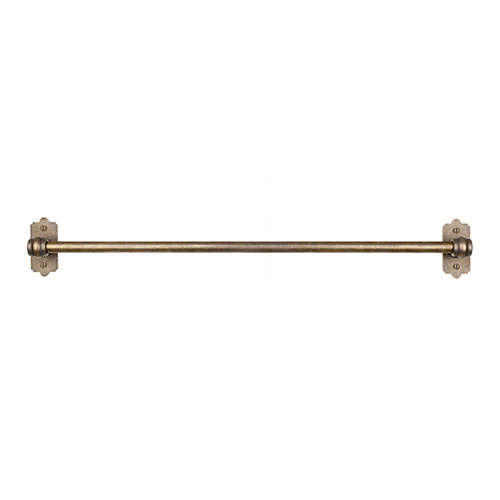 Cafe rod with capped end brackets