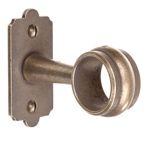 25mm Sleeve Bracket in Antiqued Brass