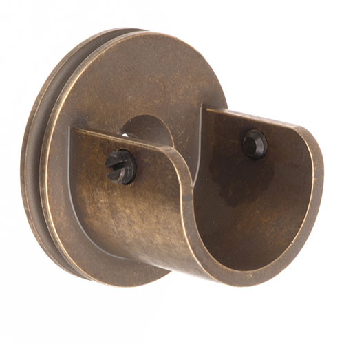 19mm Recess Cup Bracket in Antiqued Brass