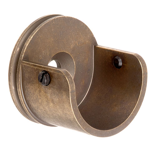 25mm Recess Cup Bracket in Antiqued Brass