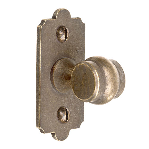 12mm Capped End Sleeve Bracket in Antiqued Brass