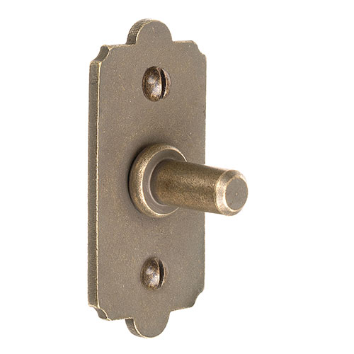 12mm Recess Bracket in Antiqued Brass