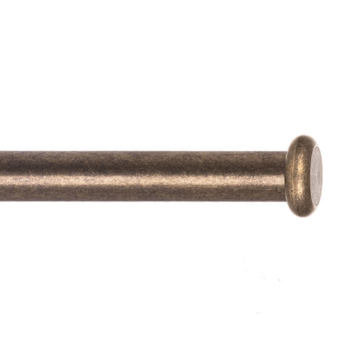 12mm Button Finial in Antiqued Brass