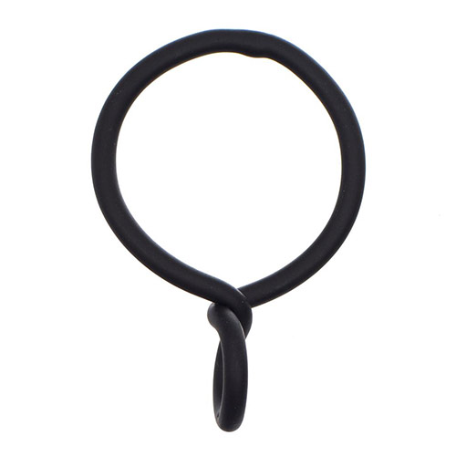12/20mm Classic Twist Rings in Matt Black