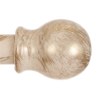 20mm Cannonball Finial in Old Ivory