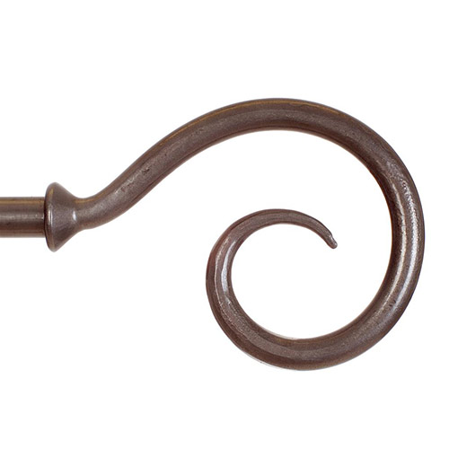 20mm Bishop's Crook Finial in Polished
