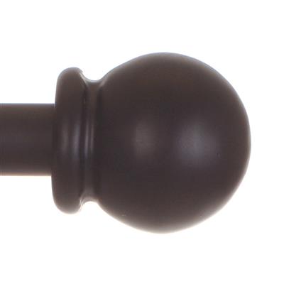 12mm Cannonball Finial in Matt Black