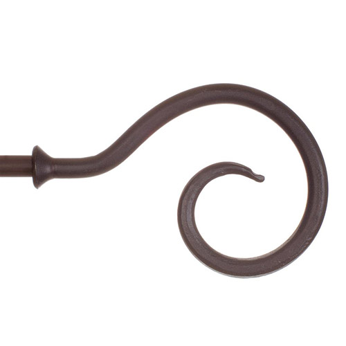 12mm Bishop's Crook Finial in Beeswax