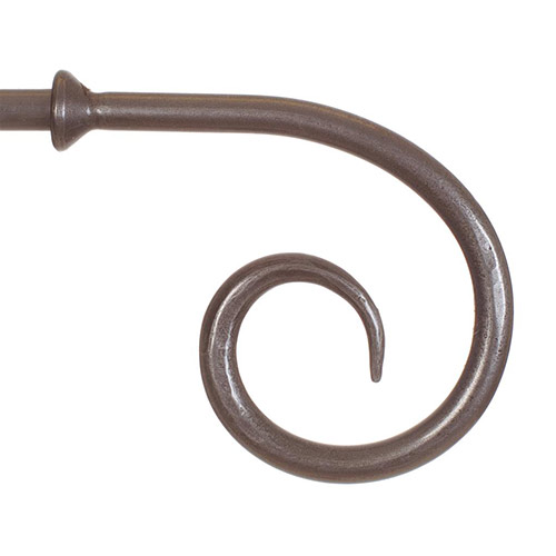 12mm Crook Finial in Polished