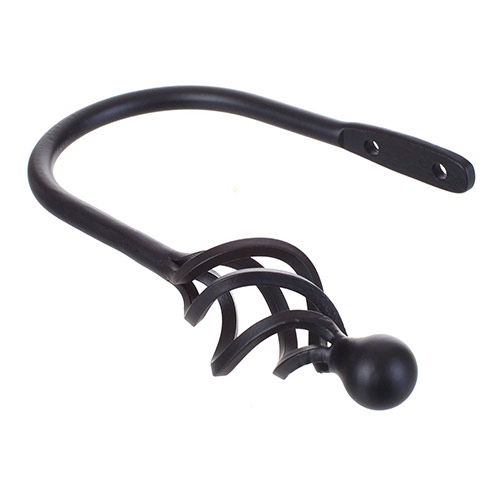 Small Cage & Ball Holdback in Matt Black