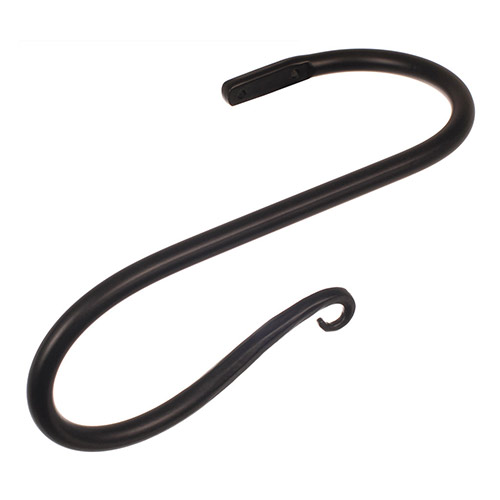 Large Shepherd's Crook Holdback (Left Side) in Matt Black