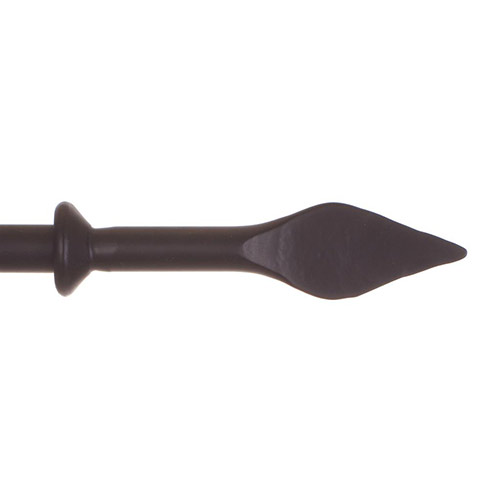 12mm Spear Finial in Matt Black