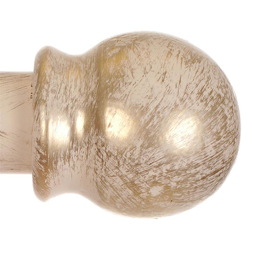 38mm Cannonball Finial in Old Ivory
