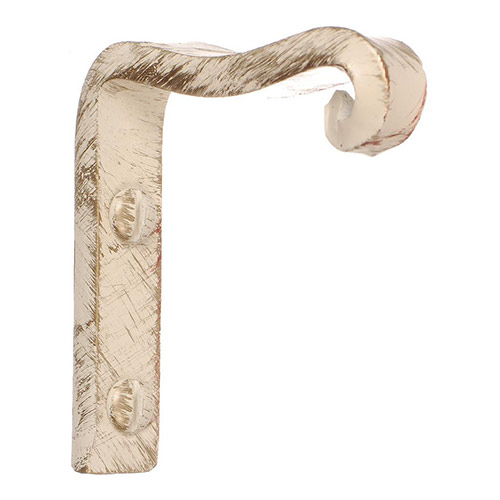 Dormer Rod Support Bracket in Old Ivory