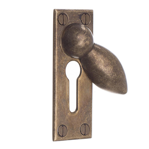 Heritage Escutcheon Plate in Antiqued Brass