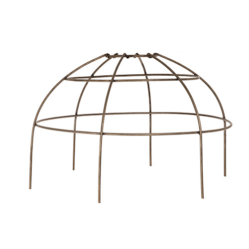 Plant Cage (Large) in Antiqued Brass