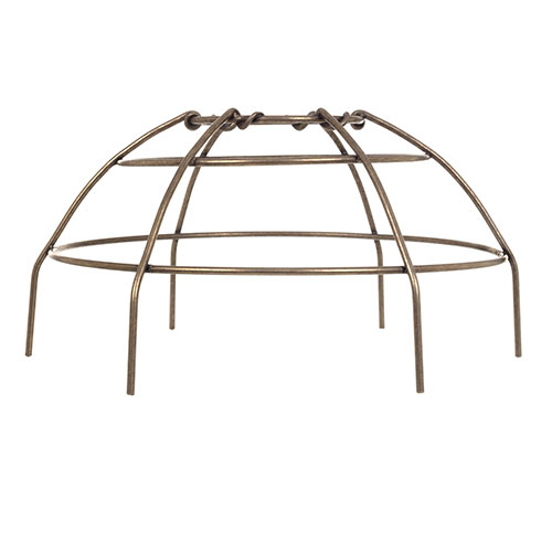 Plant Cage (Small) in Antiqued Brass