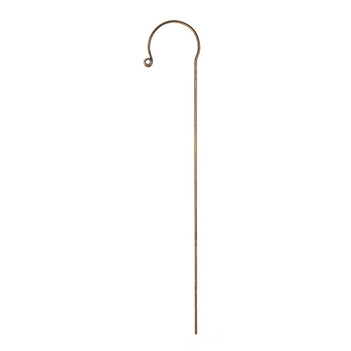 Crook Garden Hanger in Antiqued Brass