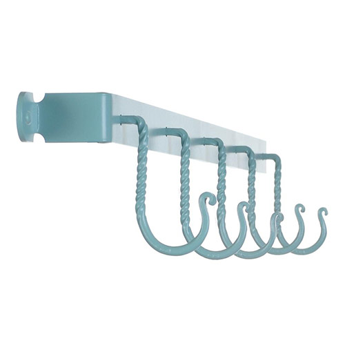 Thornham 5 Hook Rack in Duck Egg Blue 