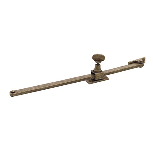30cm Thumb Screw Window Stay in Antiqued Brass
