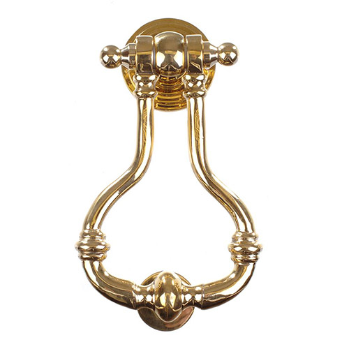 Melton Door Knocker in Polished Brass