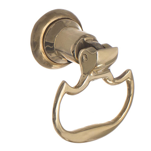 Mews Drop Handle in Polished Brass