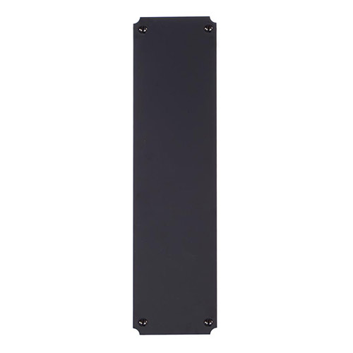 Corner Notch Finger Plate in Matt Black