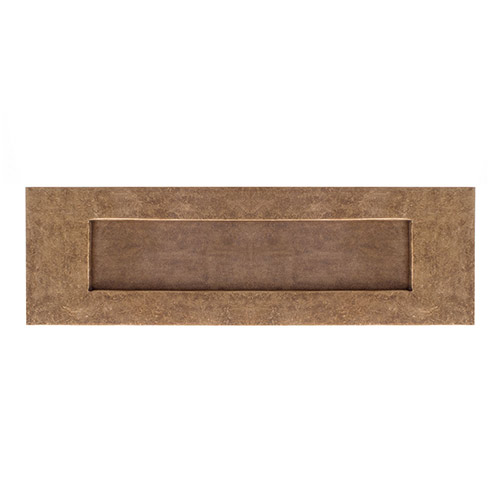 Small Letter Plate in Antiqued Brass