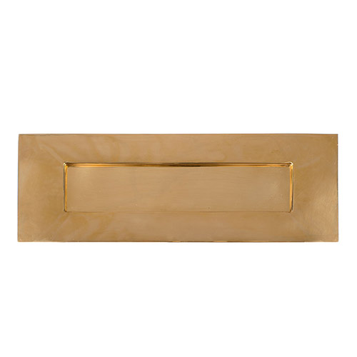 Small Letter Plate in Polished Brass