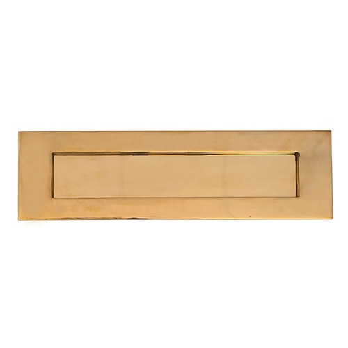 Large Letter Plate in Polished Brass