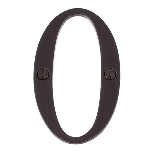 Number 0 in Matt Black