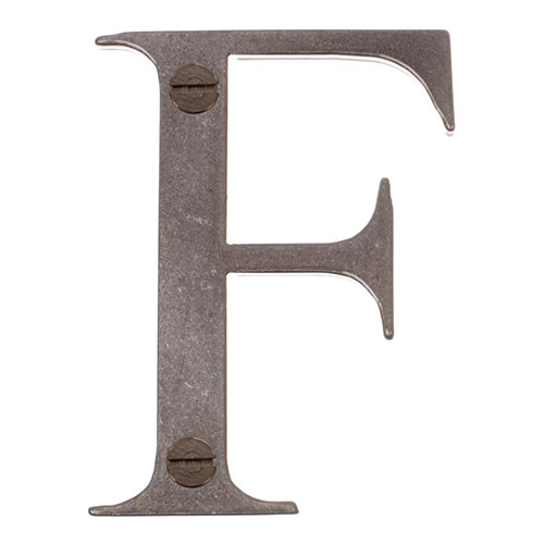 Letter F in Polished